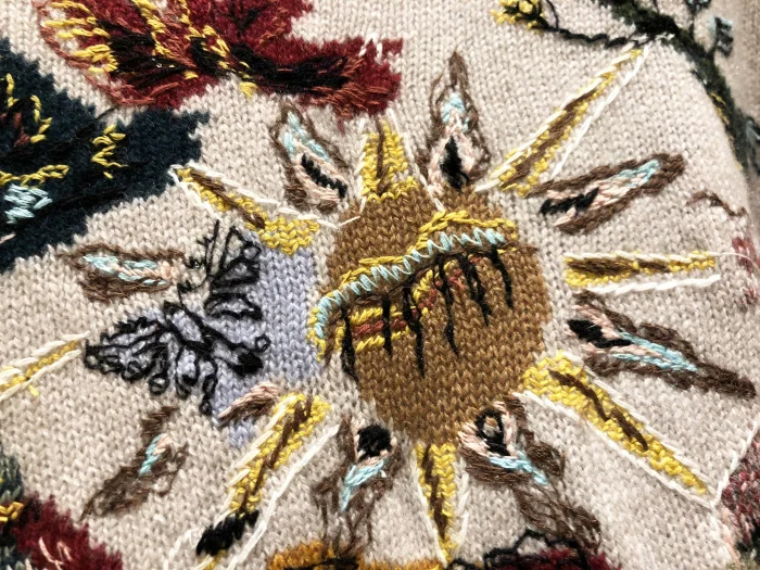 Женский зимний свитер с круглым вырезом, Изысканный вышитый свитер 100�shmere, базовый свитер, Высококачественный свитер с длинными рукавами