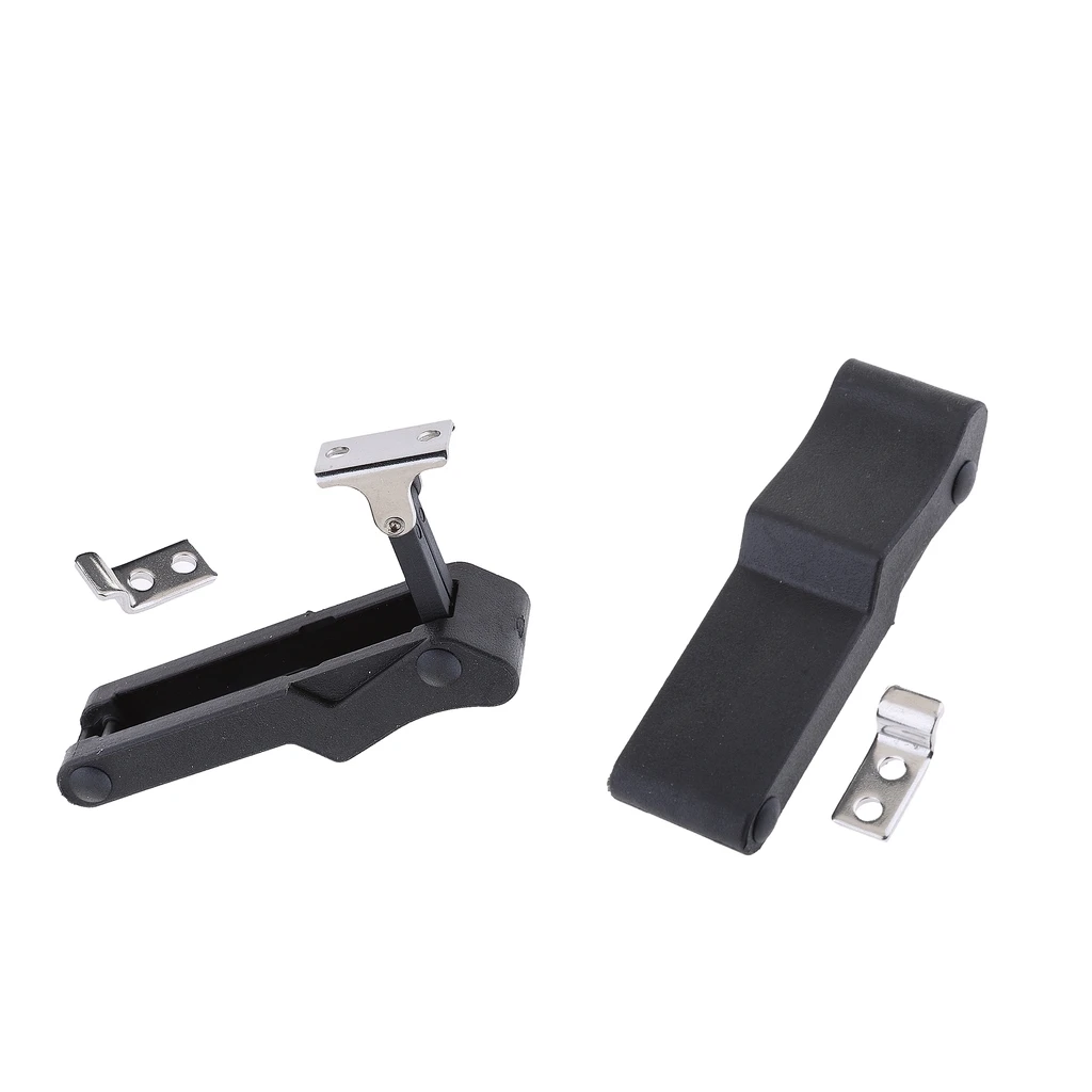 MagiDeal 2pcs Flexible Draw Latch 4'' Soft Black Rubber Replacement XK710