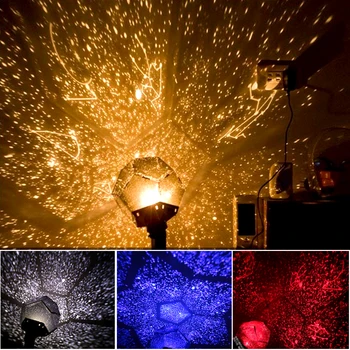 

Starry Night Light Projector Magic Planet LED Night Light Rotating Colorful Flashing Stars Kids Baby Christmas Gifts