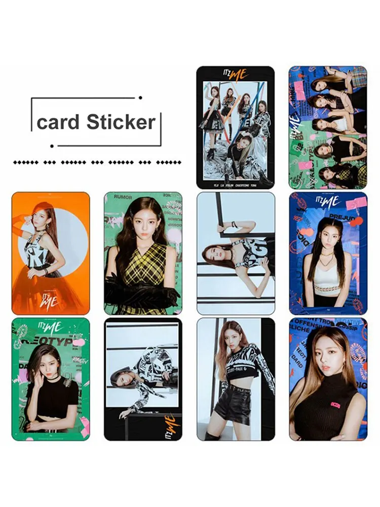 

ITZY New Album Photocard Photo Card PVC Crystal Card Stickers For Bus Student Card Stationery 10Pcs/Set