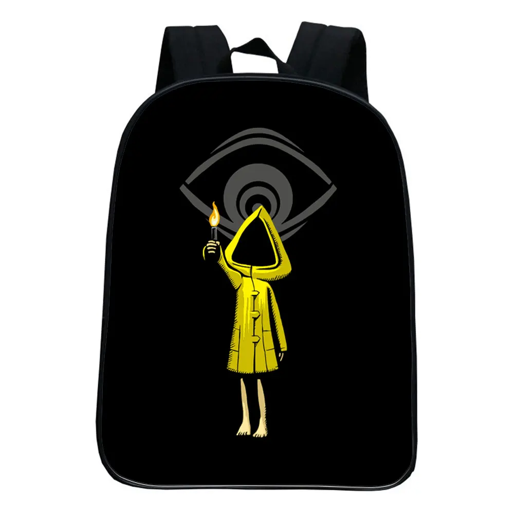 Little Nightmares Backpack Boy Girl Bookbag Teenagers School Bag Student Cartoon Casual Backpack School Daily Rucksack 12 inch