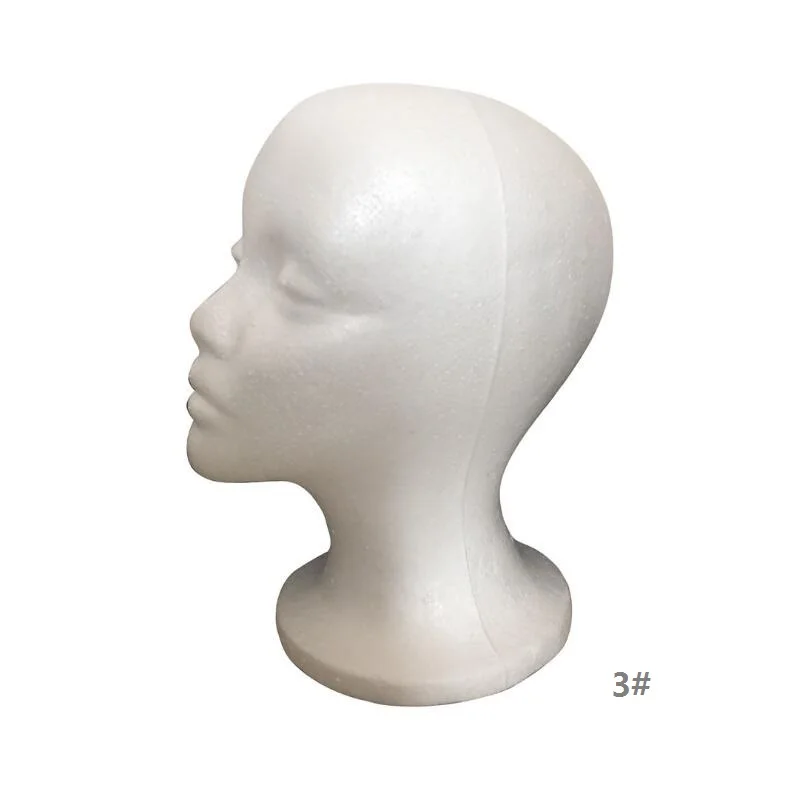 Female Foam Mannequin Head Wigs holder Glasses Cap Display Stand Model Drop Shipping wig head with stand wig holder