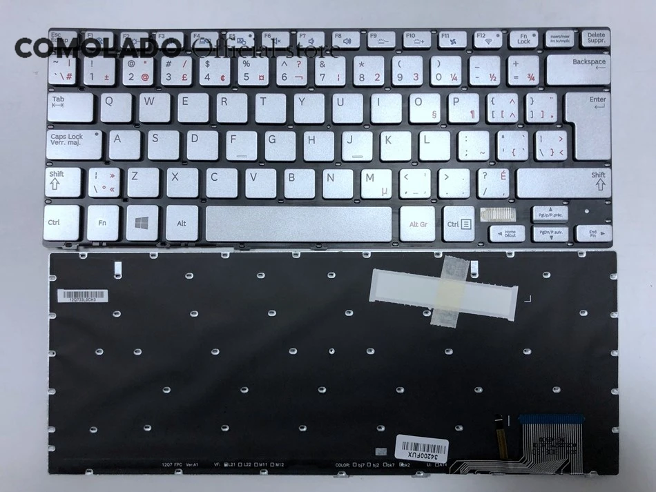 CA клавиатура с канадской раскладкой для Samsung 730U3E NP730U3E 740U3E NP740U3E черная подсветкой