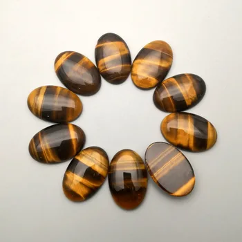 

Natural Stone Tiger eye cabochon 12-50pcs 30x40 20x30 25x18 13x18 10x14 mm Bead for jewelry making no hole Necklace accessories