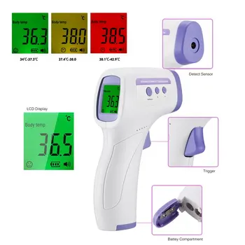 

Non-contact Infrared Thermometer Baby Adult Infrared Temperature Meter Digital Temperature Gun LCD Display Thermometer for body
