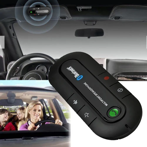 Новый беспроводной Bluetooth динамик громкой связи автомобильный комплект козырек клип для смартфон мобильный многоточечная Громкая связь