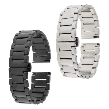 

22mm Watch Strap Link Bracelet Solid Stainless Steel Watch Band for Universal Smartwatch Bangle