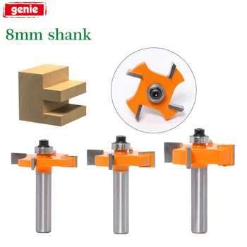 

1pc 8mm Shank Router Bit T Type Wood Beads Industrial Grade Woodworking Milling Cutters For Woodworking Tools