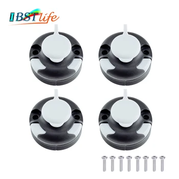 

4X Canoe Kayak Star Mount Base Inflatable Boat Sea Fishing Rod Support Holder Pole Rack Mount Base Tackle Fishing Kit Accessorie
