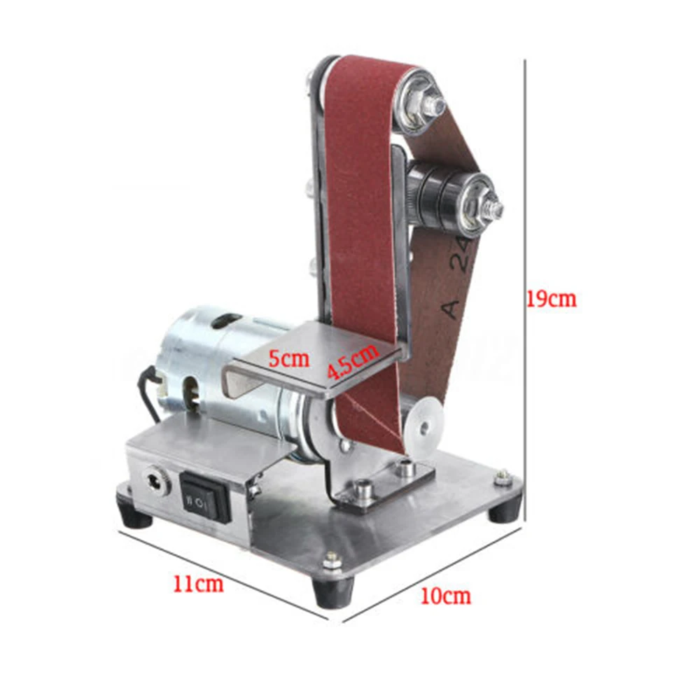 

Mini DIY Polishing Machine Grinding Machine Belt Sander Cutter Edge Sharpener
