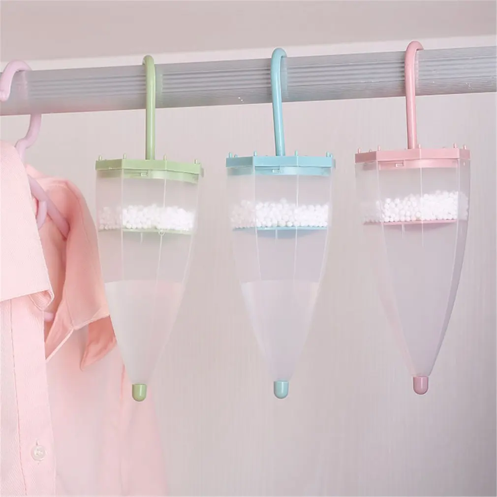 Umbrella shape hanging dehumidification box wardrobe damp absorbent bag calcium chloride desiccant shoes dryer Absorb moisture