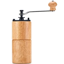 1 шт. мини ручная Регулируемая кофемолка ручная кофемолка деревянная Бытовая Кухня Мини ручная кофемолка