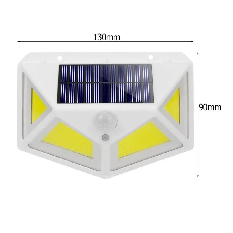 COB 68LED Солнечная энергия мощность стены крыльцо огни движения сенсор Широкий угол водонепроницаемый лампа для наружного двора улицы