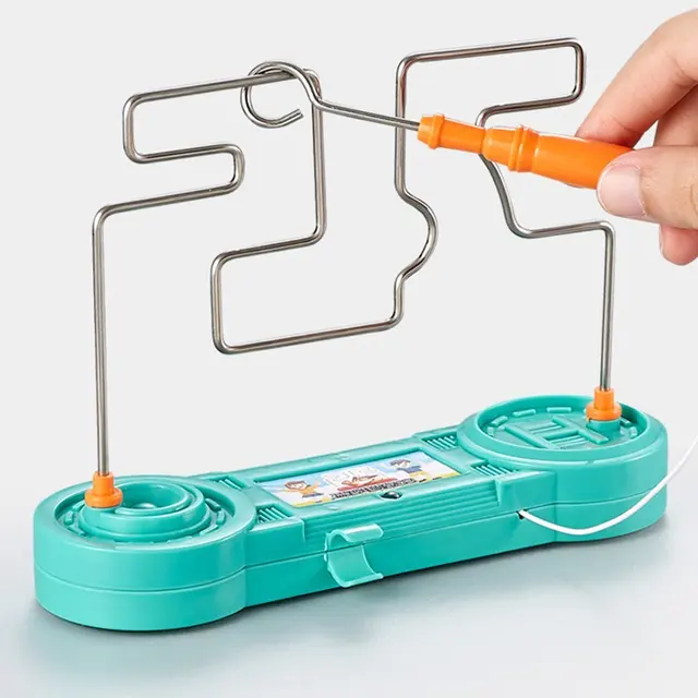 Educational Toys For Kids Classic Wire Buzz Circuit Maze Game Children Adults Electric Bump Shock Maze Game Intellectual Educ 1