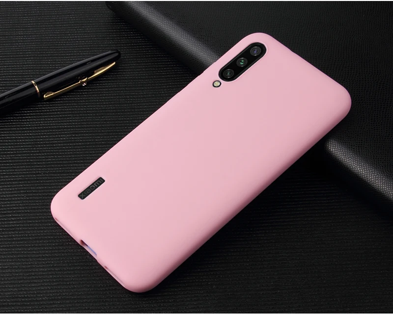 Mờ Soild Màu Mềm Lưng Silicon TPU Cho Xiaomi Mi9lite Kẹo Dẻo Màu Cho XIAOMI Mi 9 Lite Ốp Lưng dành Cho Xiaomi Mi8 Lite