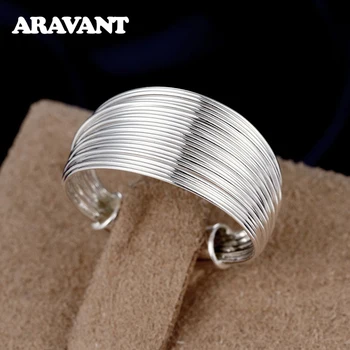 

925 Sterling Silver Simple Minimalist Multi Finger Rings For Women Wedding Engagement Statement Jewelry
