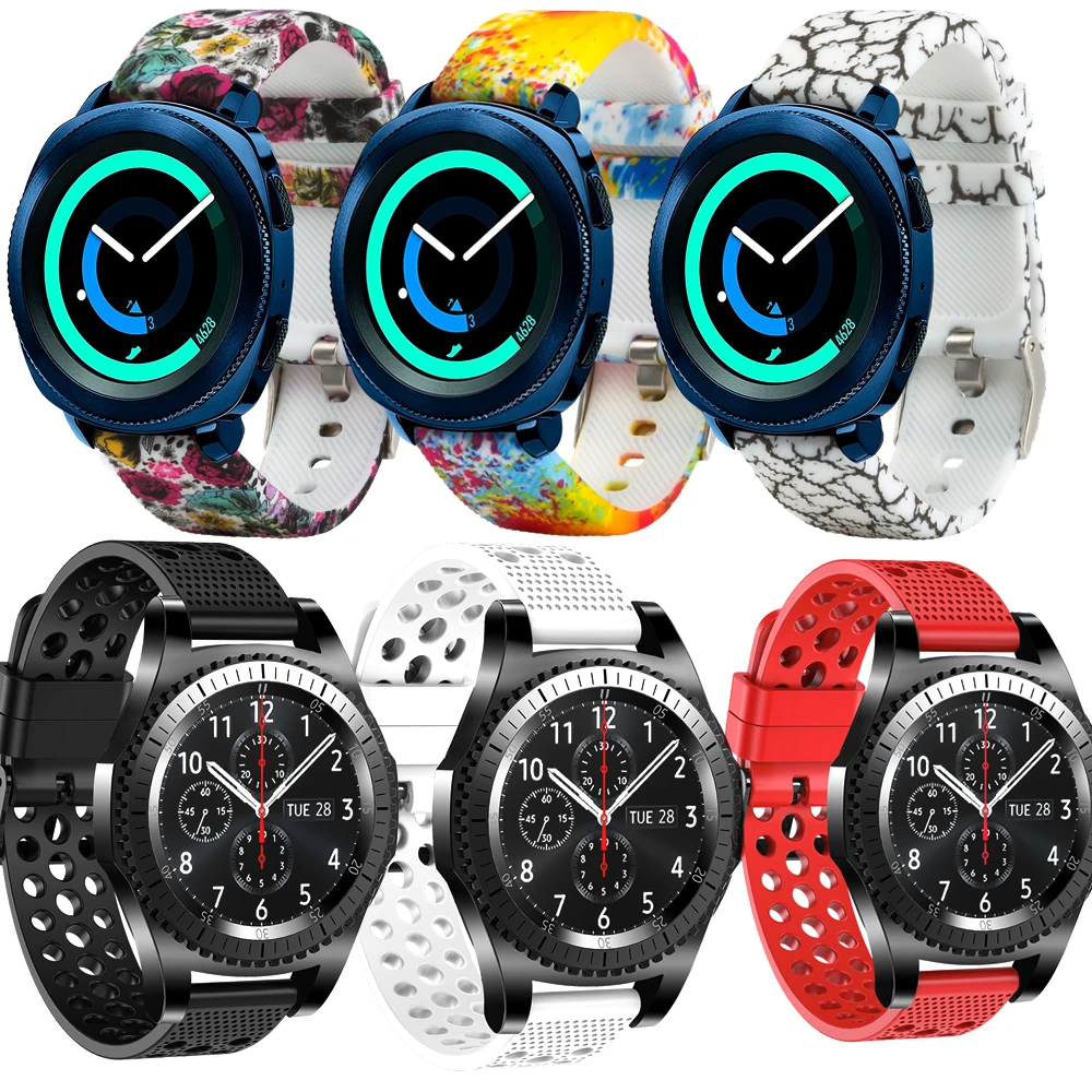 Силиконовый сменный ремешок для наручных часов Honecumi 20 мм Garmin Vivoactive 3/Gear Sport/Garmin