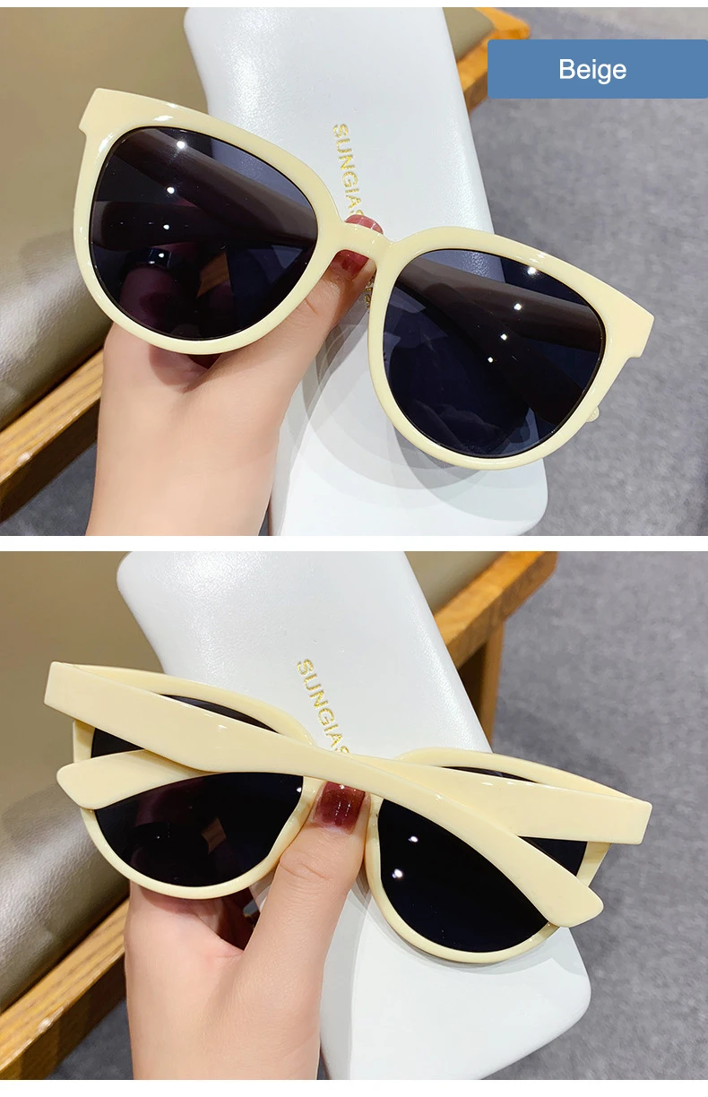 square sunglasses YOOSKE 2021 Women's Sunglasses Fashion Big Round Sun Glasses for Female Oversized Shades Vintage Jelly Color Pink Sunglass UV400 big square sunglasses