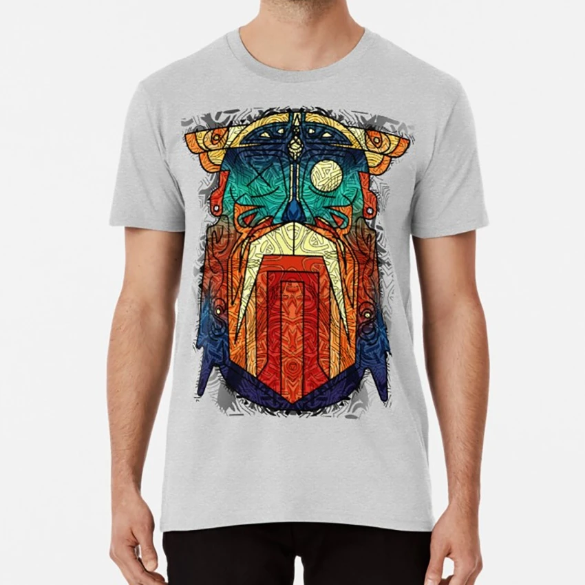 ODIN WODAN геометрические Викинги орнамент искусство футболка odin Бог викингов