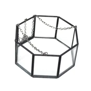 

Octagonal Geometric Hanging Glass Flower Plant Vase Terrarium Container Pot Home