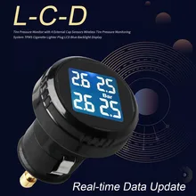 Монитор давления в шинах с 4 внешними датчиками, беспроводная система контроля давления в шинах, TPMS ЖК-дисплей, Новинка