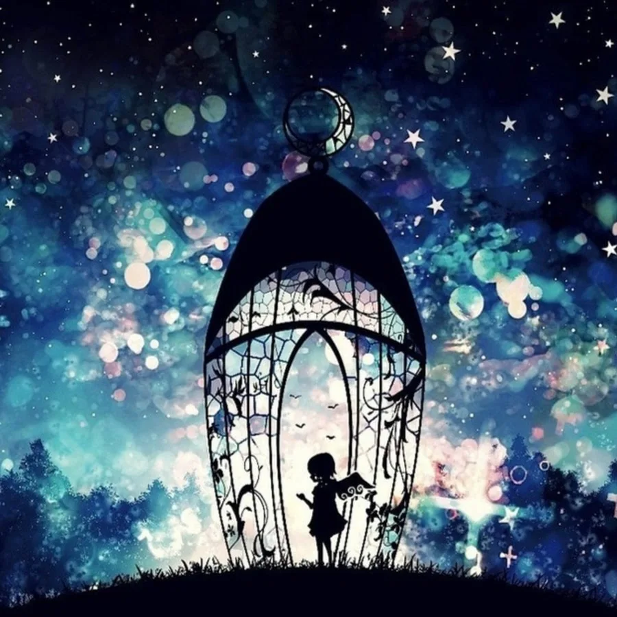 5D DIY diamond painting Fantasy starry sky Full Drill Diamond Embroidery Cross Stitch Mosaic Craft Home Decor Christmas Gift | Дом и сад