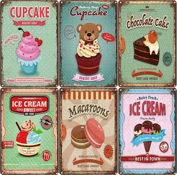 

Enjoy Summer ICE CREAM Tin Sign Vintage Pub Store Retro Iron Painting art Poster Art
