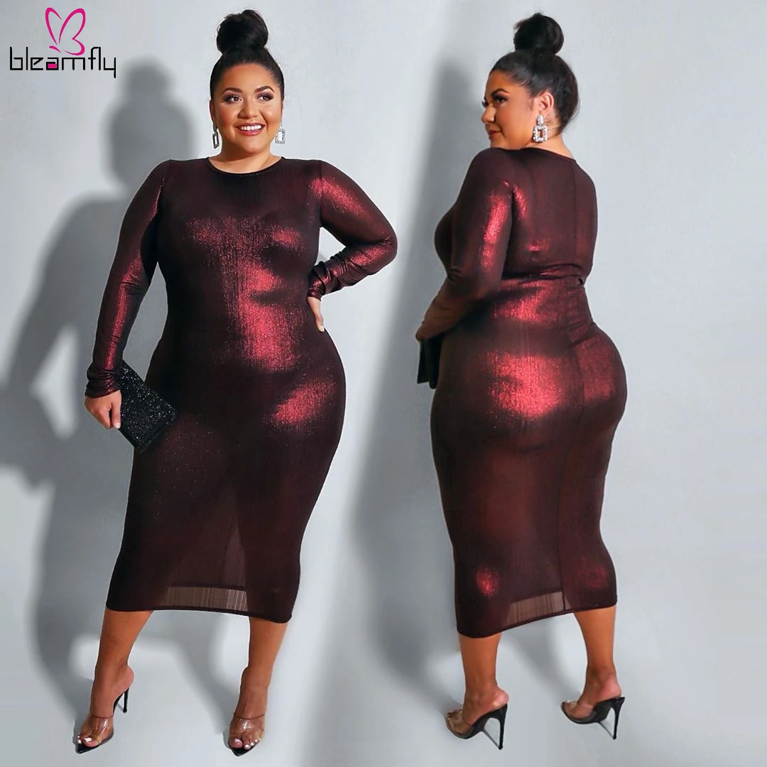 Plus Size Big Size 5XL Woman Dress ...