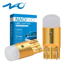 NAO 2x t10 led w5w светодиодные лампы Автомобильный светодиодный светильник 12 В Авто интерьерный светильник s дверная парковочная автомобильная лампа поворотники купольный индикатор DRL лампы