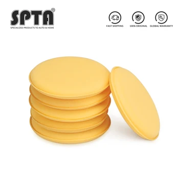 

SPTA Yellow Hand Applicator Pad With High Quality Multifunctional Sponge Disc High-density Cleaning Decontamination Foam Pad