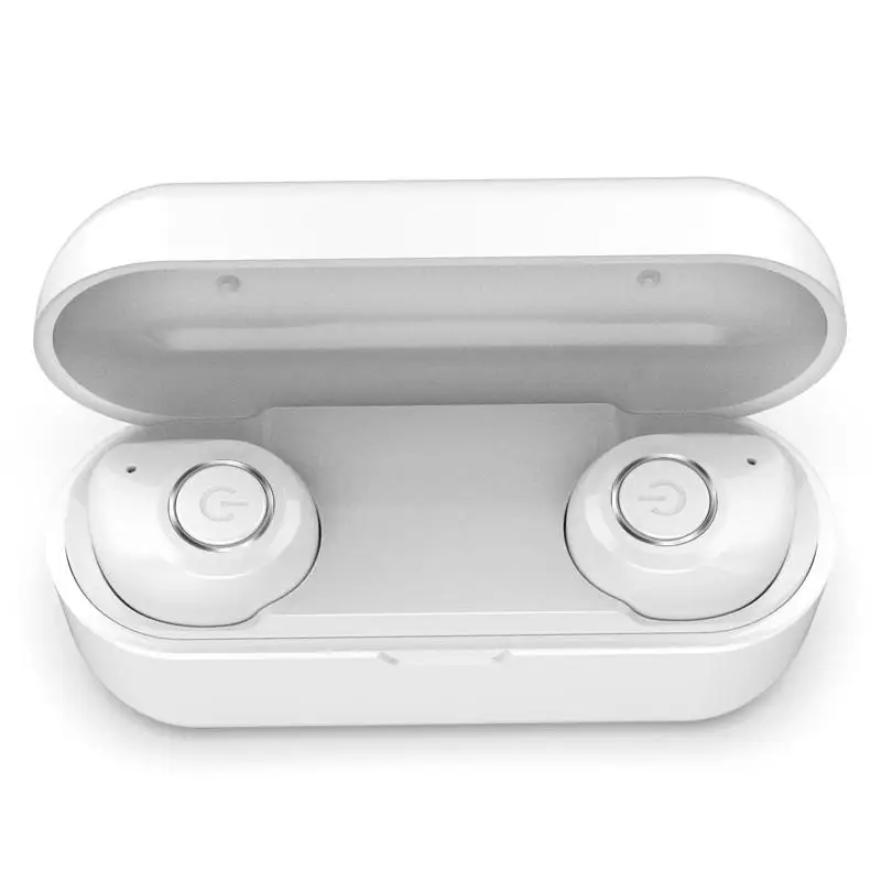 Беспроводные наушники V11, 5,0 TWS, свободные руки, в ухо, Bluetooth устройство, мини наушники с микрофоном, 400 мАч, зарядная коробка, поддержка, Прямая поставка - Цвет: Белый