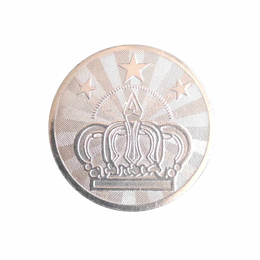 500 шт. 25*1 85 мм аркадная игра из нержавеющей стали монета с пентаграммой Crownp или 888