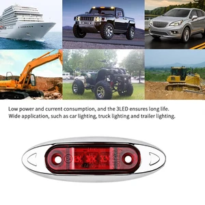 Image 5 - 10PCS Car 12V 24V LED Side Marker Light Clearance Lamp Truck Van Trailer Red Warning Light Truck Accessories