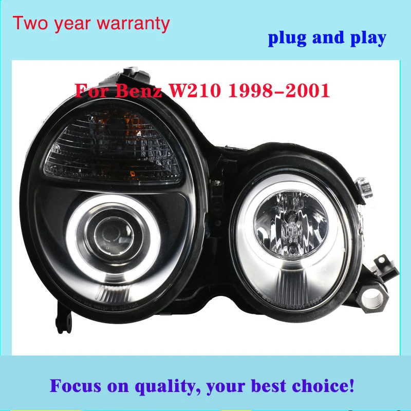 Car stying For Benz 1998-2001 W210 E200 E240 E320 E430 LED Angel Eyes DRL Daytime Head Lights Front Lamp | Автомобили и мотоциклы