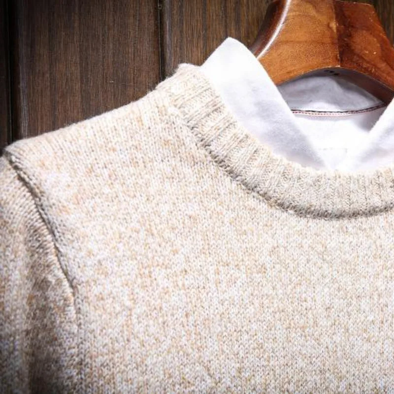 Skup Zimowy Sweter męski ciepła moda na co dzień dziergany Sweter człowiek dziki luźne Sweter w dużym rozmiarze mężczyzna Sweter ubrania M 6XL
