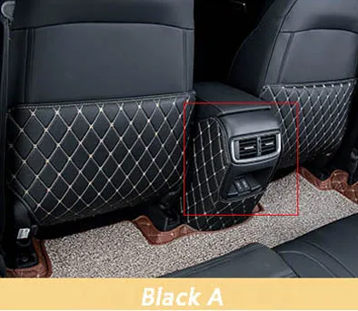 Black A Для Honda CRV CR-V автомобильное заднее сиденье анти-удар Накладка заднего сиденья задняя крышка подлокотник защитный коврик автомобильные аксессуары - Название цвета: Black A