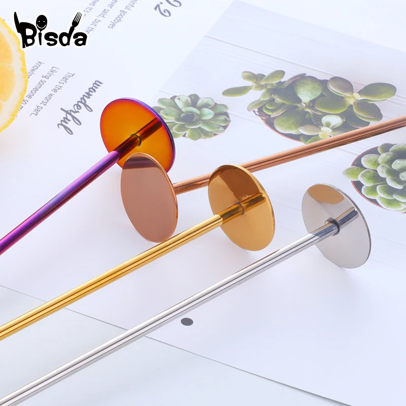 Mixing Cocktail Bar Spoon Swizzle Stick Coffee Cocktail Mojito Wine Spoons Bar Ware Bartender Tools Juice Blending Accessories