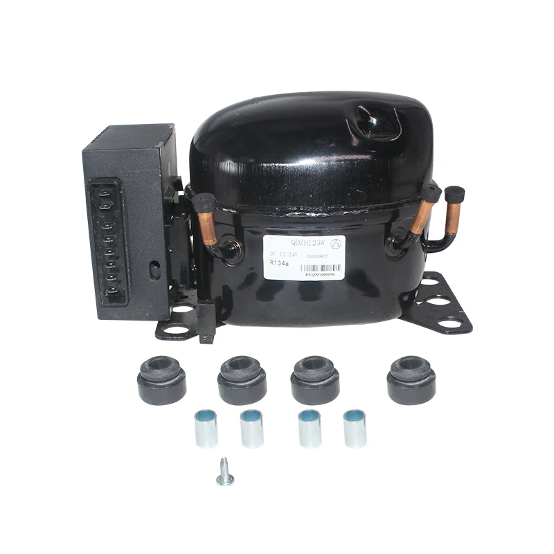 12V 24V DC Car Refrigeration Air Compressor Fridge Freezer Marine Solar QDZH125W R134a
