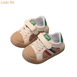 Primavera e outono meninos e meninas respirável de corte baixo versão coreana de 1 3 anos de idade bebê branco lona sapatos sola macia