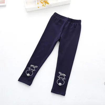 Dark Blue Осенние леггинсы для девочек, детские штаны, Хлопковые Штаны для малышей, длинные штаны для девочек, модная одежда для девочек - Цвет: Dark Blue