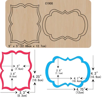 

New photo frame, card Wooden die Scrapbooking C1908 Cutting Dies