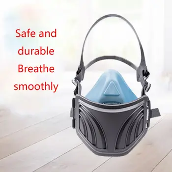 

1Set Soft Silicone Anti-Dust Face Mask Breathable Respirator Safety Chemical Protective Mask Cover