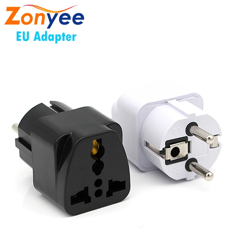 

Universal Travel Plug Power Adapter Perfect for Cell Phones, Laptops, Camera European Standard Wall Plug Charger Convert Adapter