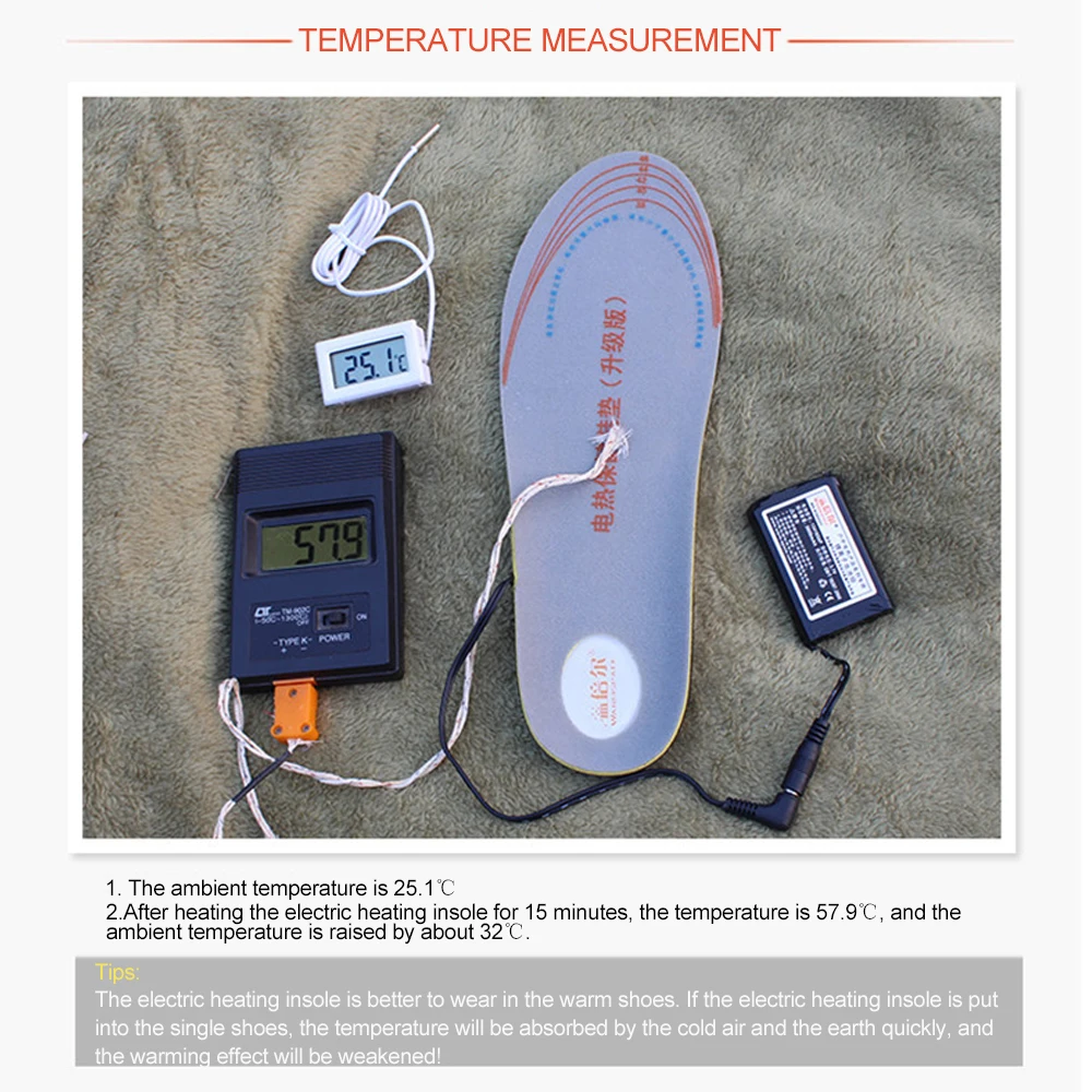 Electric Heating Shoe Pad Sports Version Can Be Cut Electric Hot Shoe Insole 6 Hours Super Hot Comfort Version Warm Foot