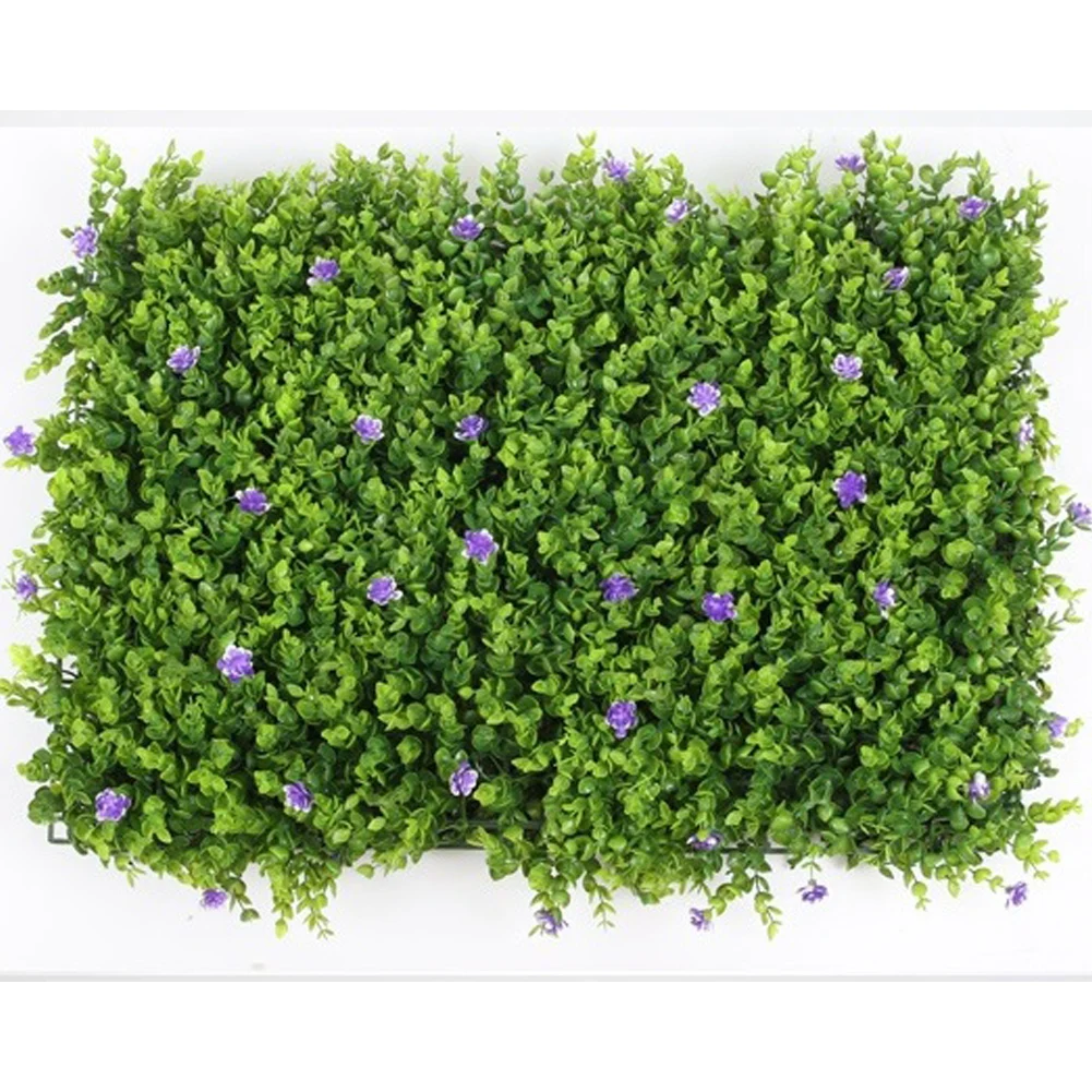 Purple flower Креативные украшения для дома, сада, аксессуары для моделирования, пластиковые поддельные лужайки, эвкалипта, зеленое растение для украшения стен, дерн - Цвет: Purple flower