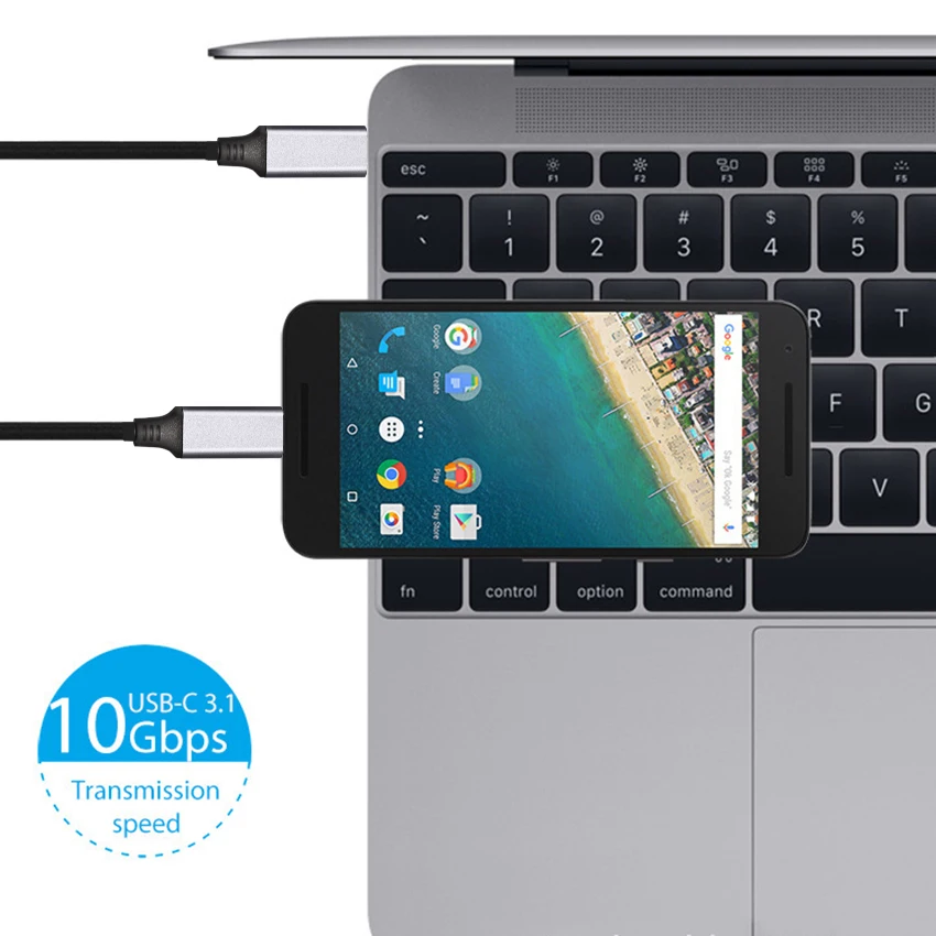 Кабель с Type c 3 1 на C USB Gen2 3A 60 Вт 10 Гбит/с|Кабели передачи данных| |