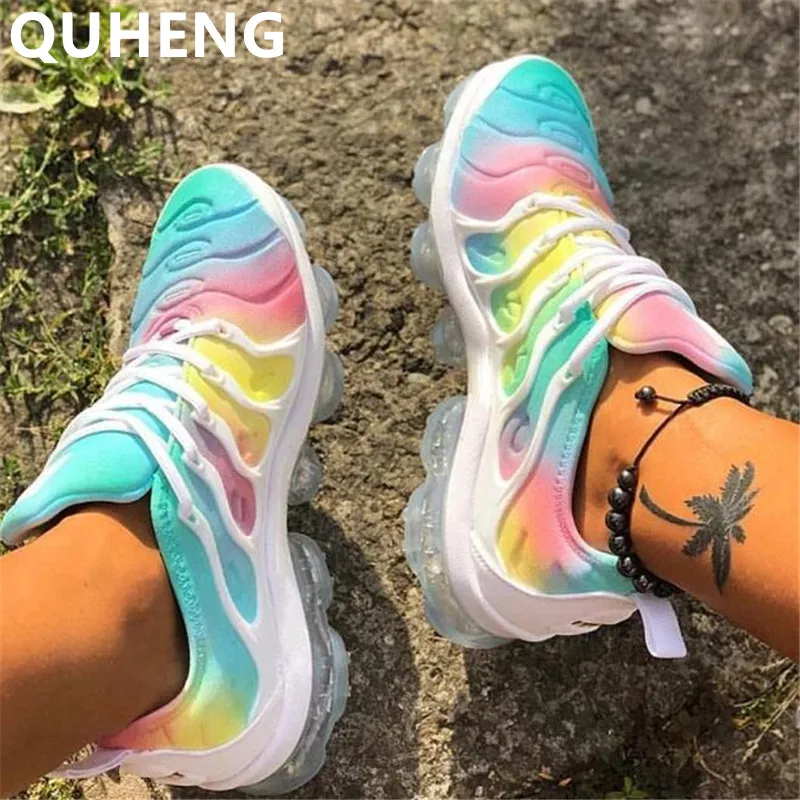 rainbow tennis shoes