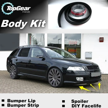 

Bumper Lip Deflector Lips For Skoda Citigo Front Spoiler Skirt For TopGear Friends Car Tuning View / Body Kit / Strip