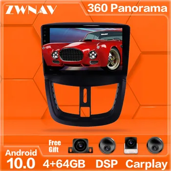

360 Cameras Android 10 system Multimedia Player For Peugeot 207 2006 2007-2015 GPS Navi Radio Stereo IPS Touch Screen Head Unit