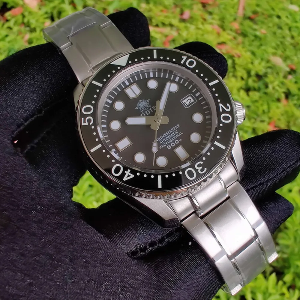 

Addies dive 300m Diver watch Ceramic Bezel Dive Watch BGW9 Super Blue Luminous watch men automatic Japan NH35 Men's watch